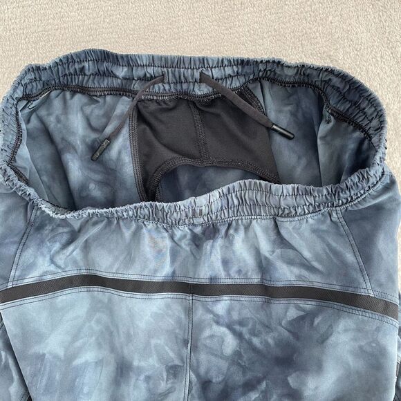 Lululemon Pace Breaker Short Medium Linerless 9" Diamond Dye Blue Charcoal Black - Picture 3 of 9
